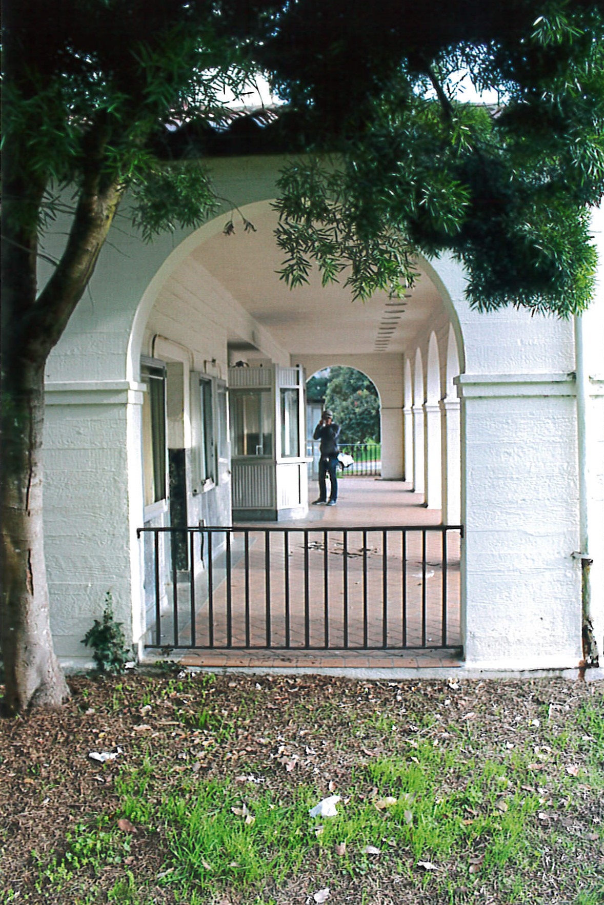 Before Presidio Theater entrance 